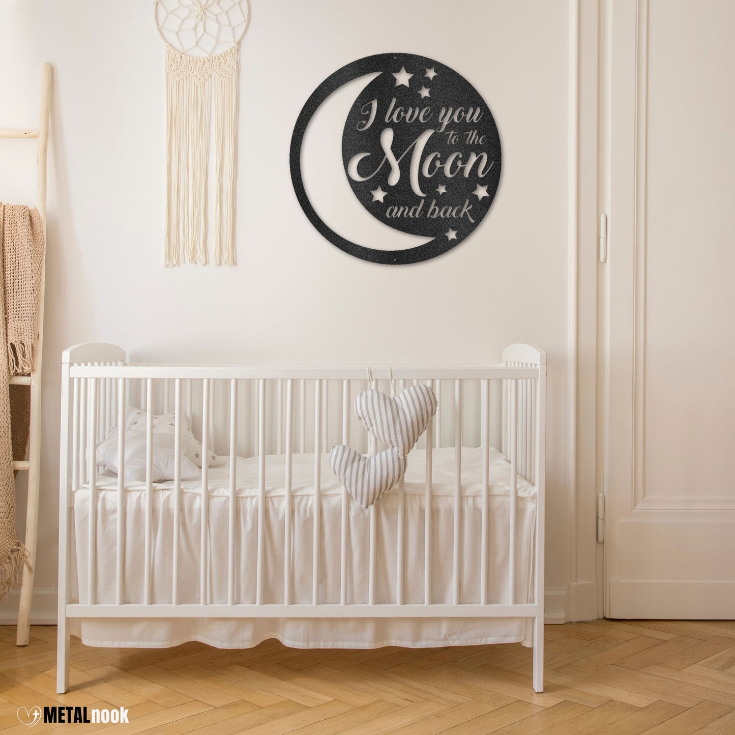 I Love You To the Moon and Back - Metal Sign