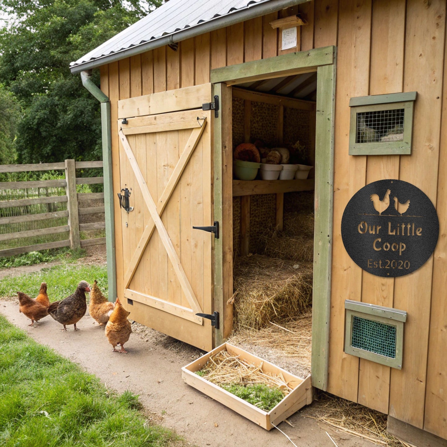 Chicken Coop - Custom Metal Sign