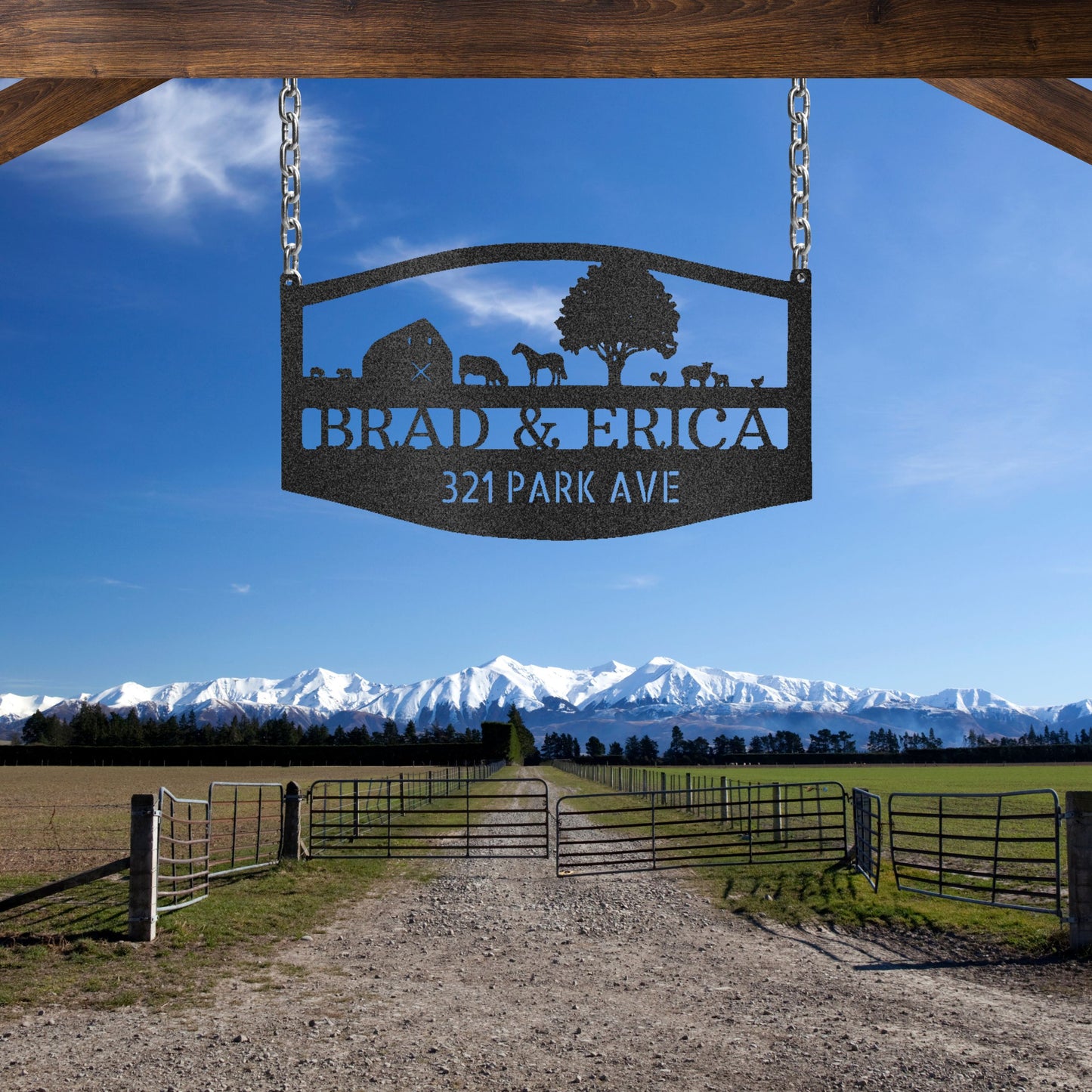 Farm Ranch Address - Personalized Metal Sign