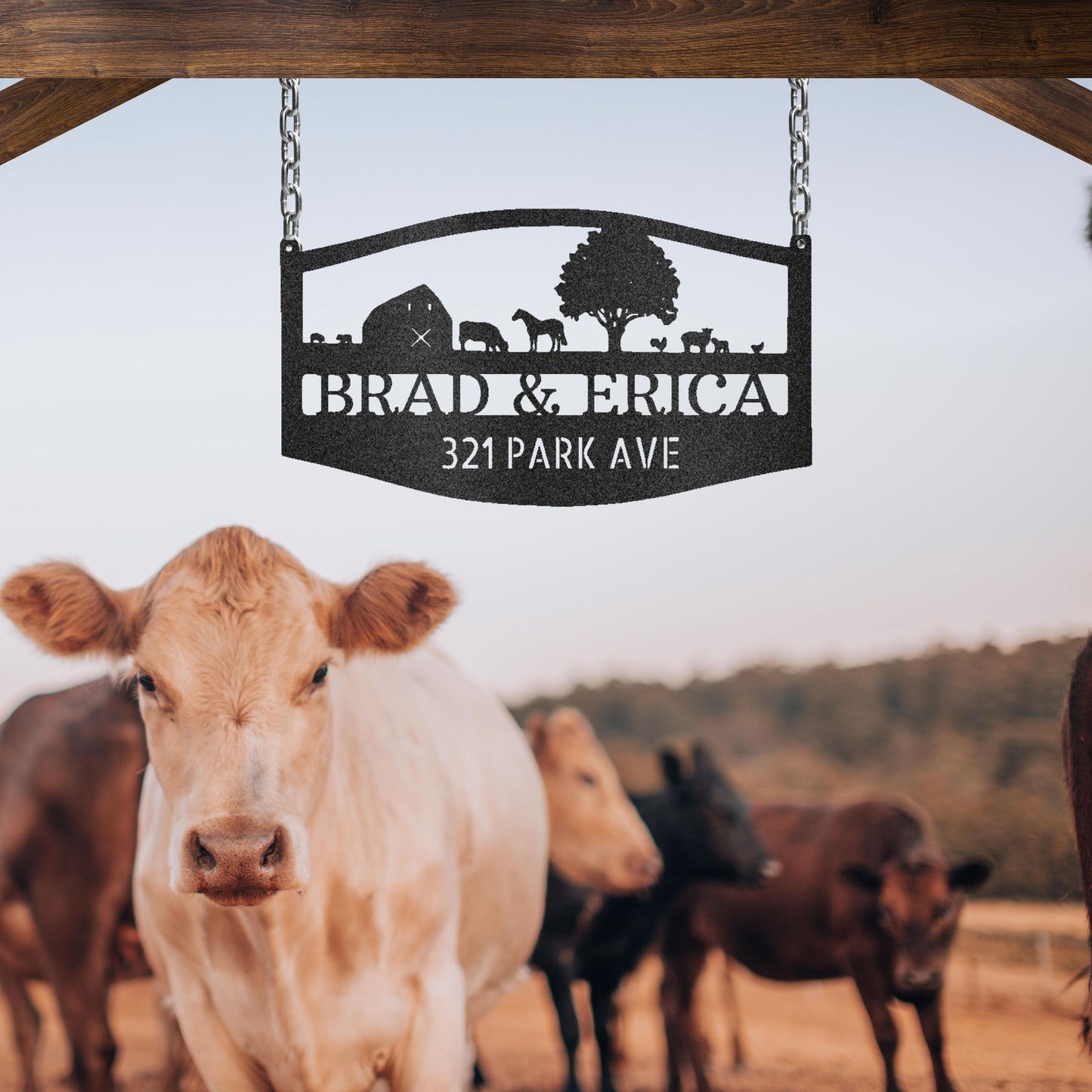 Farm Ranch Address - Personalized Metal Sign