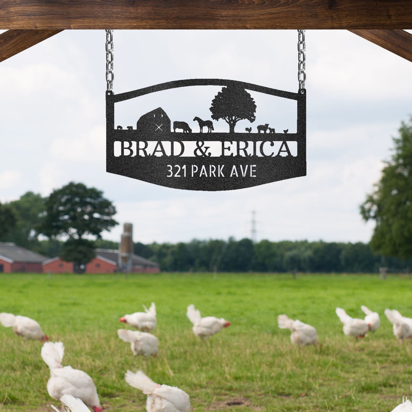 Farm Ranch Address - Personalized Metal Sign
