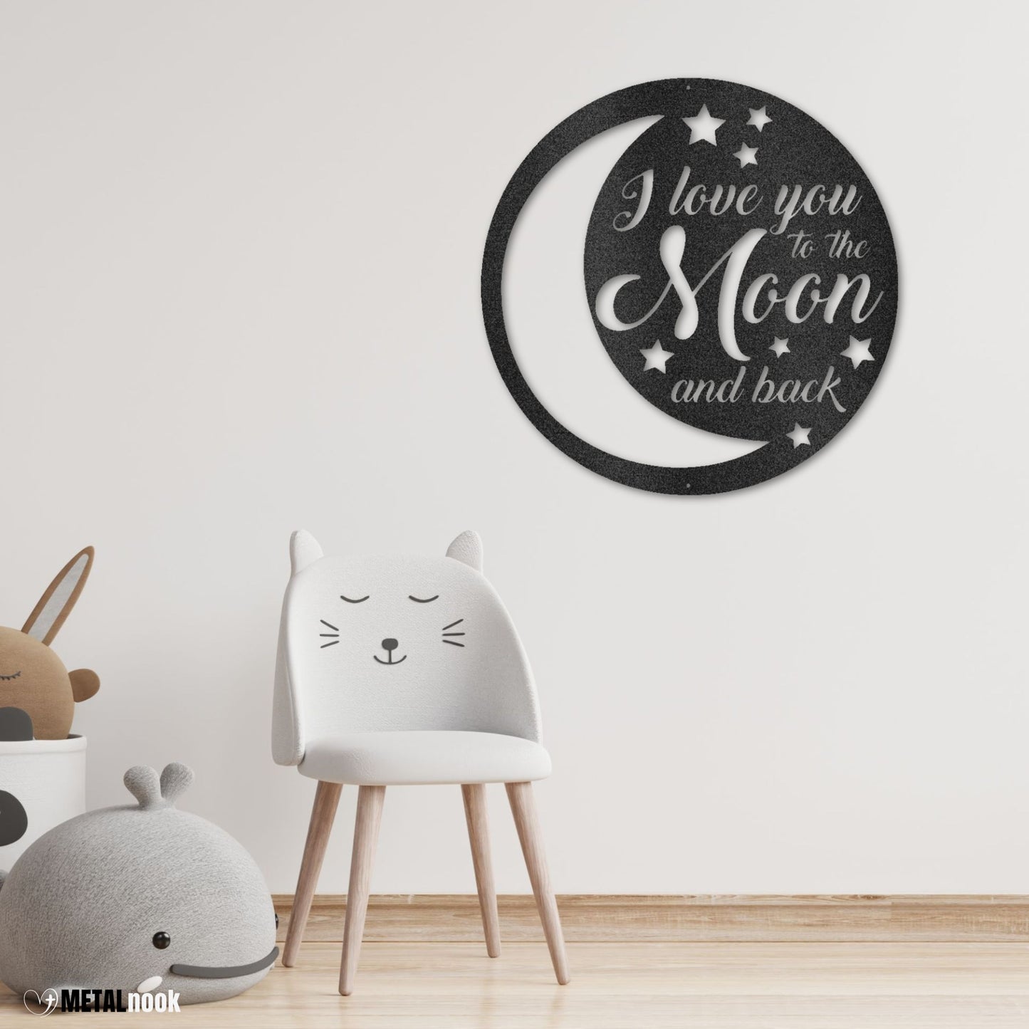 I Love You To the Moon and Back - Metal Sign