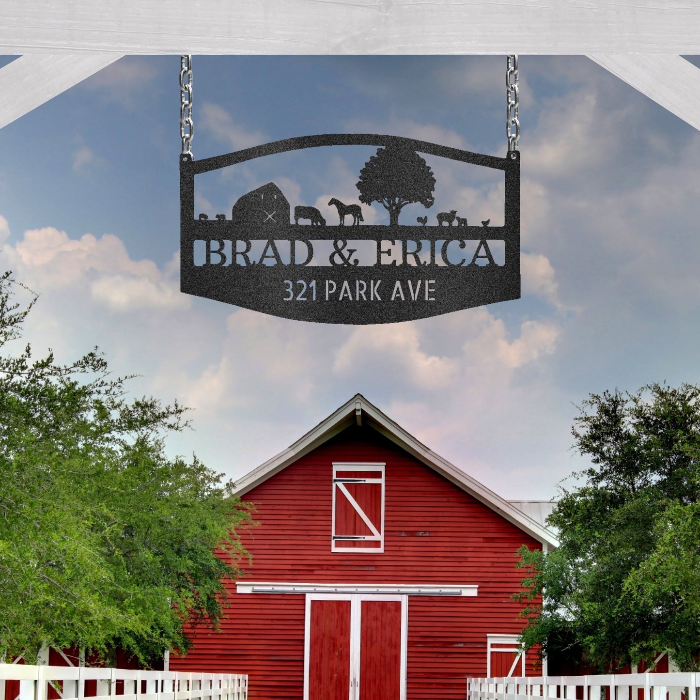 Farm Ranch Address - Personalized Metal Sign