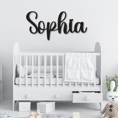 Baby Name Metal Sign - Personalized