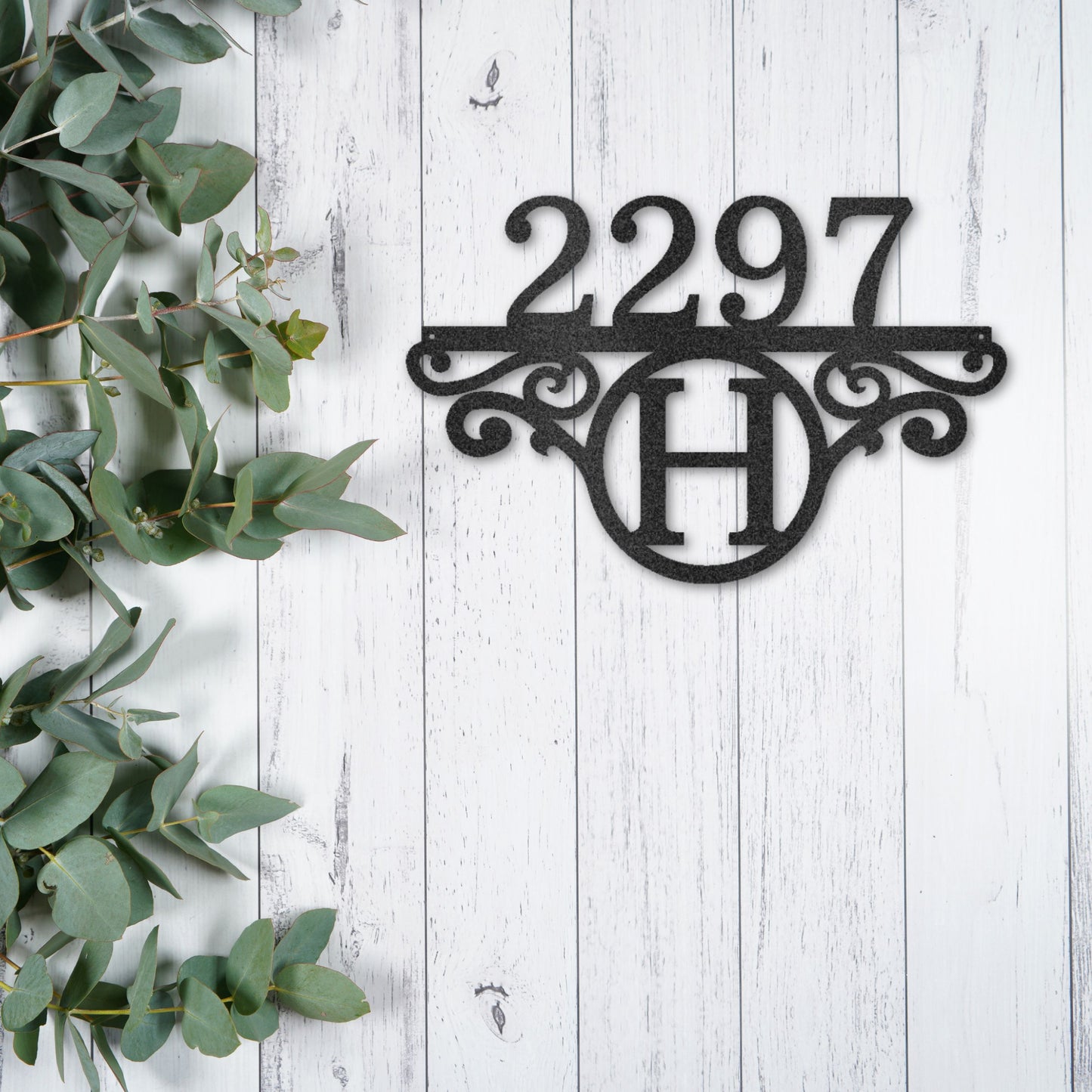 Initial Address Monogram - Steel Sign