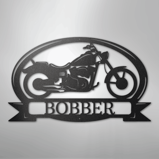 Cruiser Bike 2 Monogram - Steel Sign